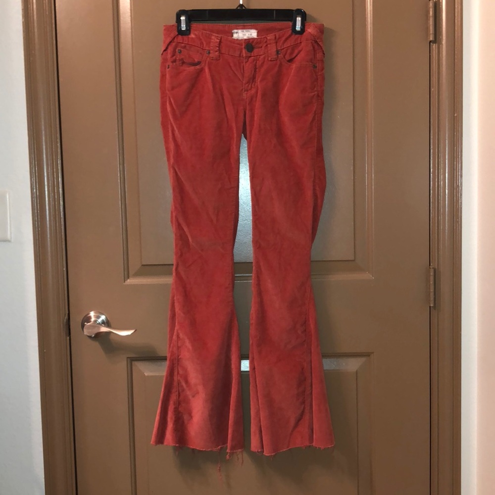 Free People burnt orange (rust) bell bottoms